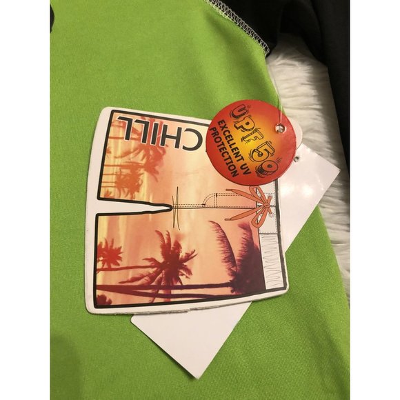 Big Chill Boy’s Rash Guard UPF 50+ Long Sleeve Quick Dry Sand and Sun Protection - Picture 3 of 11